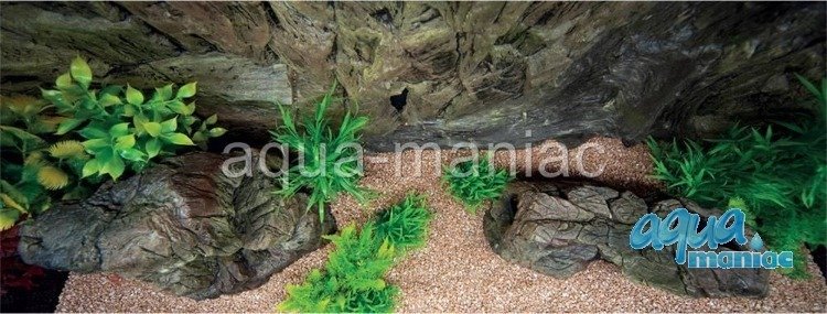 3D Background Rock Root With Vent 106x56cm to fit Aqua Oak 120 Aquarium