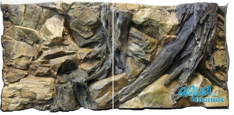 3D Background Root  113x54cm cm to fit Aqua Oak 230 Aquarium