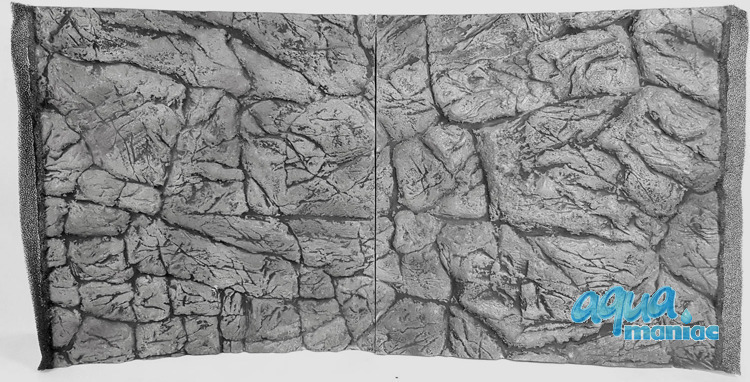 JUWEL RIO 240 3D thin grey rock background 117x45cm in 2 sections